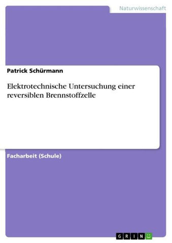 Elektrotechnische Untersuchung einer reversiblen Brennstoffzelle