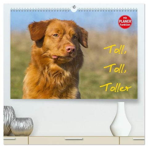 Toll, toll, Toller (hochwertiger Premium Wandkalender 2026 DIN A2 quer), Kunstdruck in Hochglanz