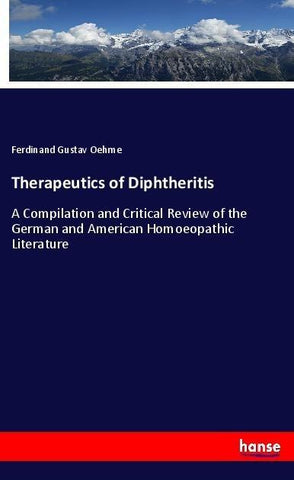 Therapeutics of Diphtheritis
