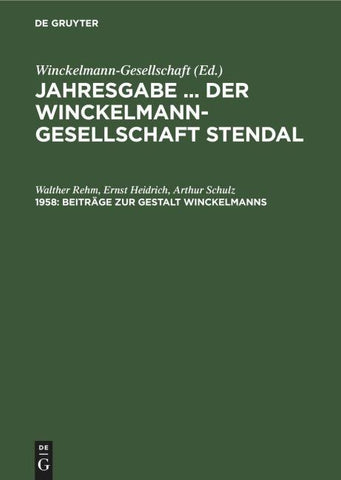 Beiträge zur Gestalt Winckelmanns