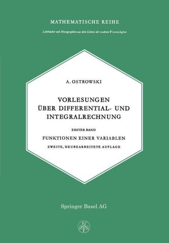 Vorlesungen über Differential- und Integralrechnung