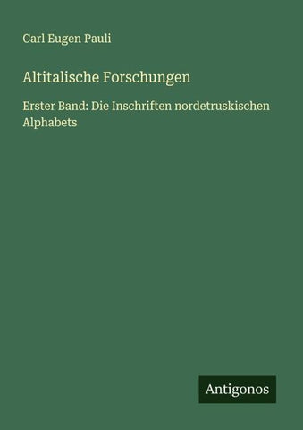 Altitalische Forschungen