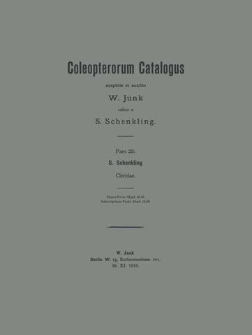 Coleopterorum Catalogus