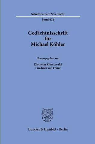 Gedächtnisschrift für Michael Köhler