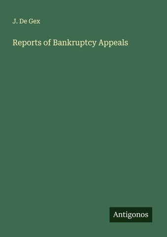 Reports of Bankruptcy Appeals