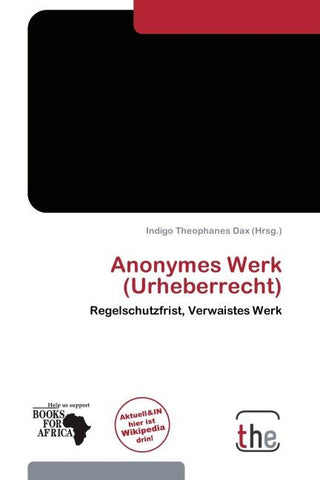 Anonymes Werk (Urheberrecht)