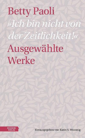 „Ich bin nicht von der Zeitlichkeit“