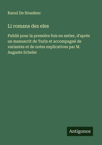Li romans des eles