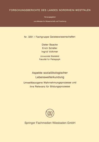 Aspekte sozialökologischer Lebenswelterkundung