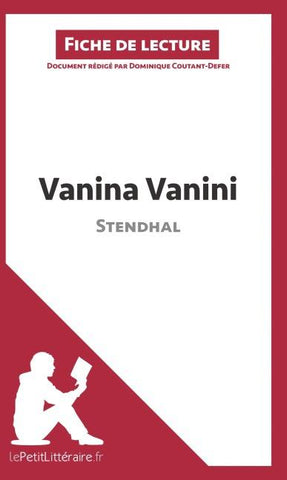 Vanina Vanini de Stendhal (Fiche de lecture)