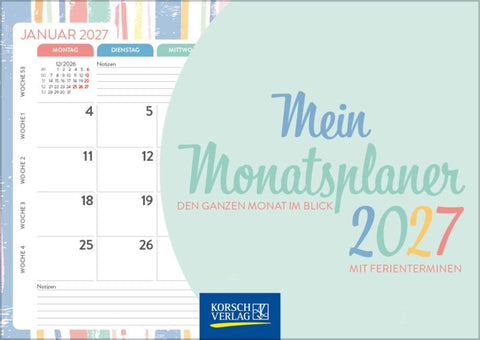 Mein Monatsplaner 2027