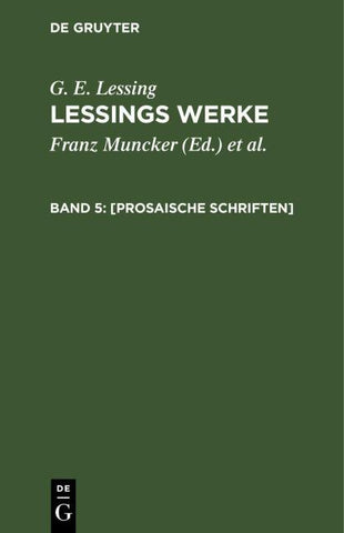 [Prosaische Schriften]
