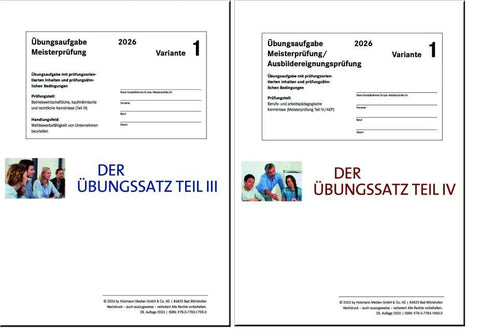 Das Übungspaket Teile III + IV - Variante 1