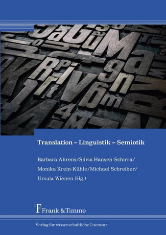 Translation – Linguistik – Semiotik