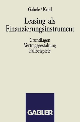 Leasing als Finanzierungsinstrument