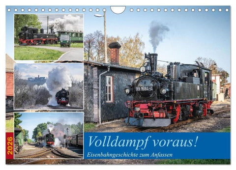 Volldampf voraus! (Wandkalender 2026 DIN A4 quer), CALVENDO Monatskalender