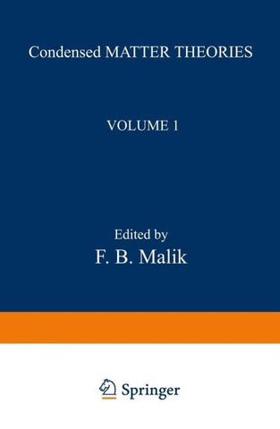 Condensed Matter Theories