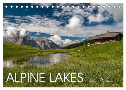 Alpine lakes on the Dolomites (Desk Calendar 2026 DIN A5 landscape), CALVENDO 12 Month DeskCalendar