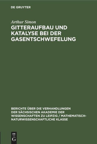 Gitteraufbau und Katalyse bei der Gasentschwefelung