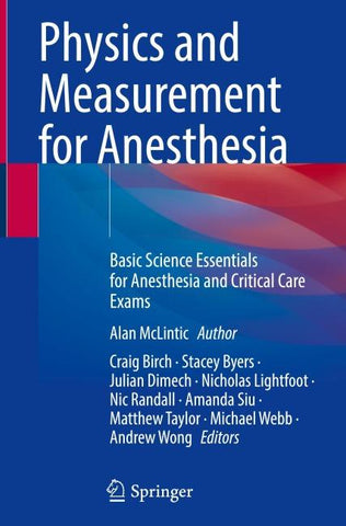 Physics and Measurement for Anesthesia