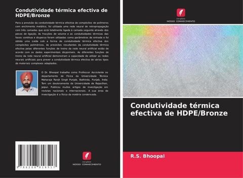 Condutividade térmica efectiva de HDPE/Bronze
