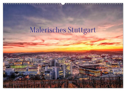 Malerisches Stuttgart (Wandkalender 2026 DIN A2 quer), CALVENDO Monatskalender