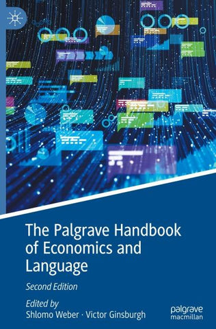 The Palgrave Handbook of Economics and Language
