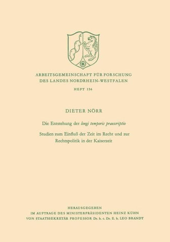 Die Entstehung der longi temporis praescriptio