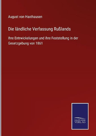 Die ländliche Verfassung Rußlands