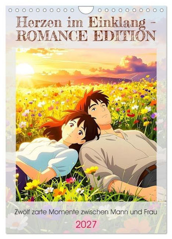 Herzen im Einklang – ROMANCE EDITION (Wandkalender 2027 DIN A4 hoch), CALVENDO Monatskalender