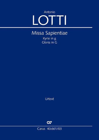 Missa Sapientiae (Klavierauszug)