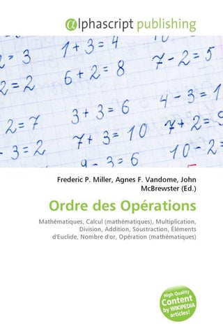 Ordre des Opérations