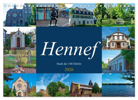 Hennef - Stadt der 100 Dörfer (Wandkalender 2026 DIN A4 quer), CALVENDO Monatskalender