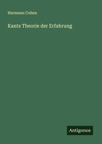 Kants Theorie der Erfahrung