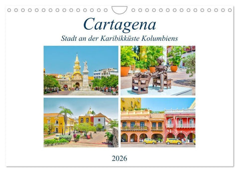 Cartagena - Stadt an der Karibikküste Kolumbiens (Wandkalender 2026 DIN A4 quer), CALVENDO Monatskalender