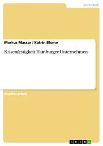 Krisenfestigkeit Hamburger Unternehmen