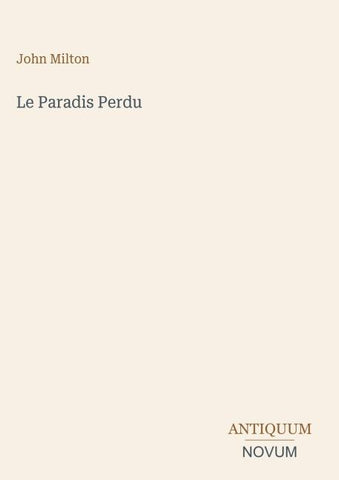 Le Paradis Perdu