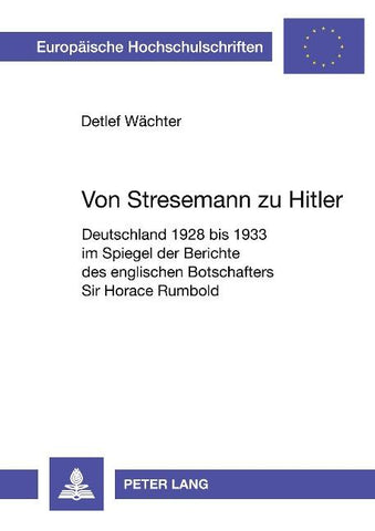 Von Stresemann zu Hitler