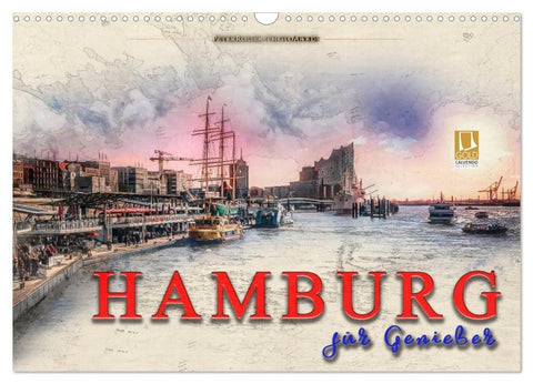Hamburg für Genießer (Wandkalender 2026 DIN A3 quer), CALVENDO Monatskalender
