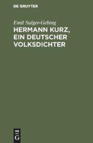 Hermann Kurz, ein deutscher Volksdichter