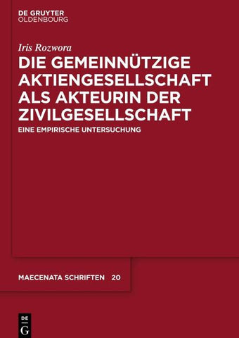 Die gemeinnützige Aktiengesellschaft als Akteurin der Zivilgesellschaft