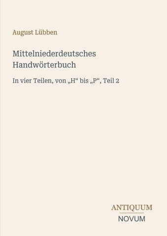 Mittelniederdeutsches Handwörterbuch