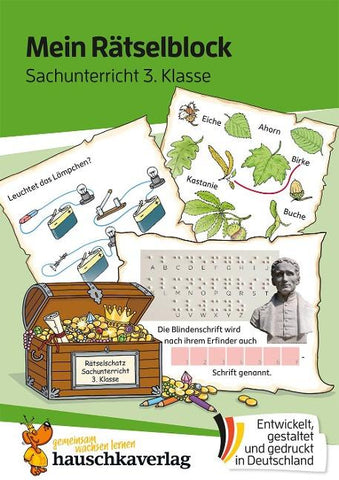 Mein Rätselblock Sachunterricht 3. Klasse