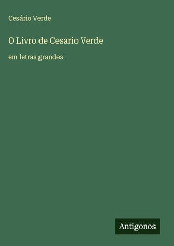 O Livro de Cesario Verde