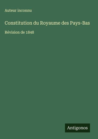 Constitution du Royaume des Pays-Bas
