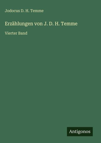 Erzählungen von J. D. H. Temme