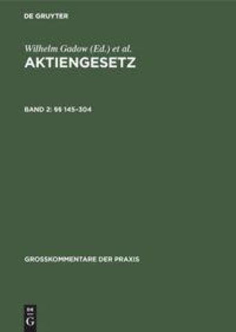 Aktiengesetz / §§ 145–304