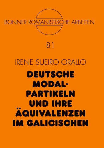 Deutsche Modalpartikeln und ihre Äquivalenzen im Galicischen