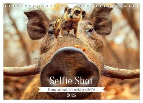 Selfie Shot (Wall Calendar 2026 DIN A4 landscape), CALVENDO 12 Month Wall Calendar