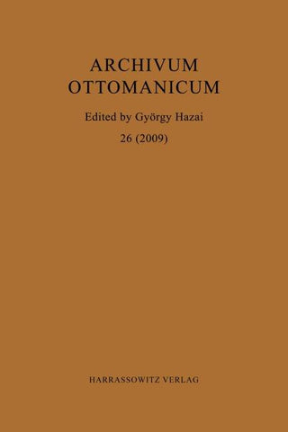 Archivum Ottomanicum 26 (2009)
